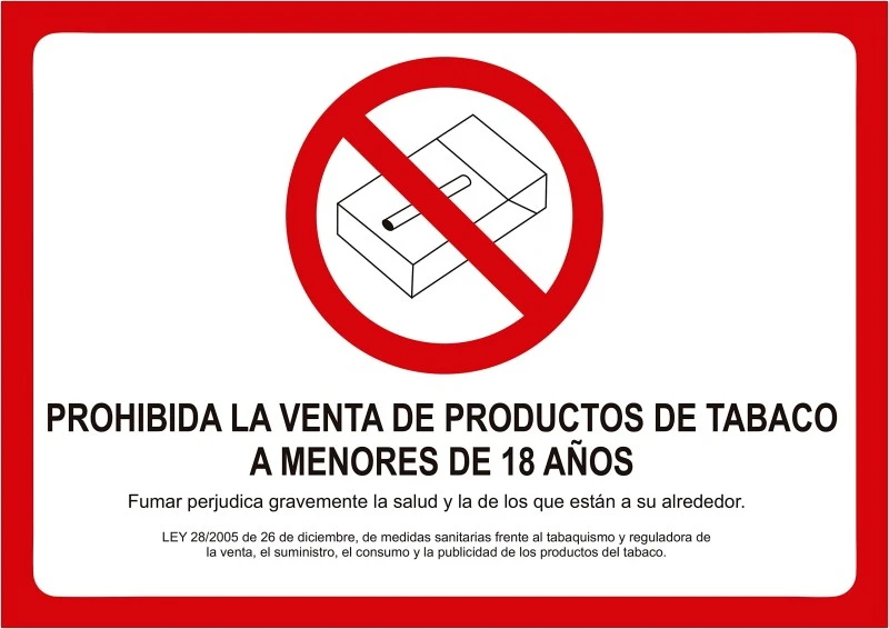Normativa sobre venta de tabaco a menores en tu área