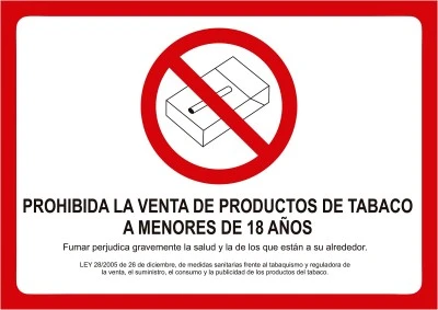 Normativa sobre venta de tabaco a menores en tu área
